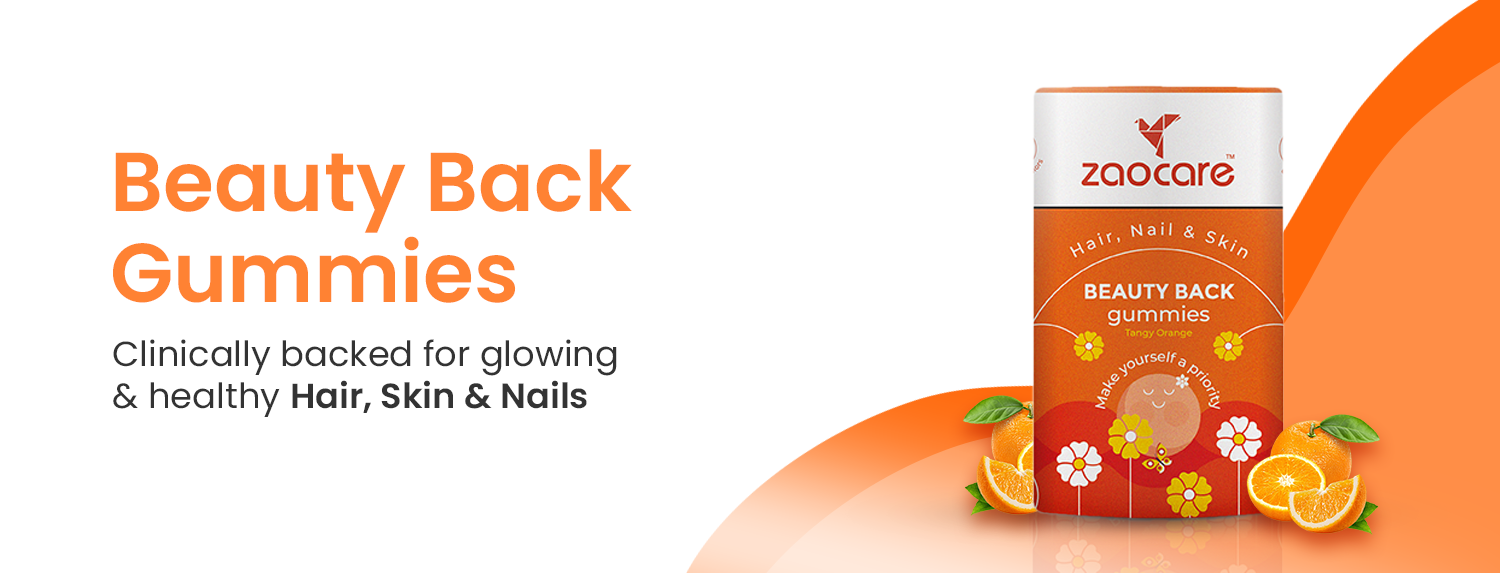 Zaocare Biotin Gummies for hair and skin help boost collagen