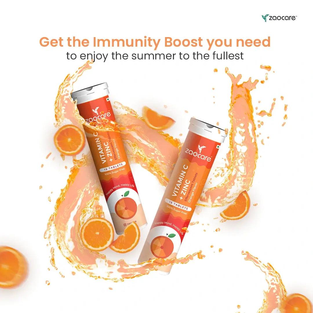 Zaocare Vitamin C and Zinc Tablets: Best Immunity Booster