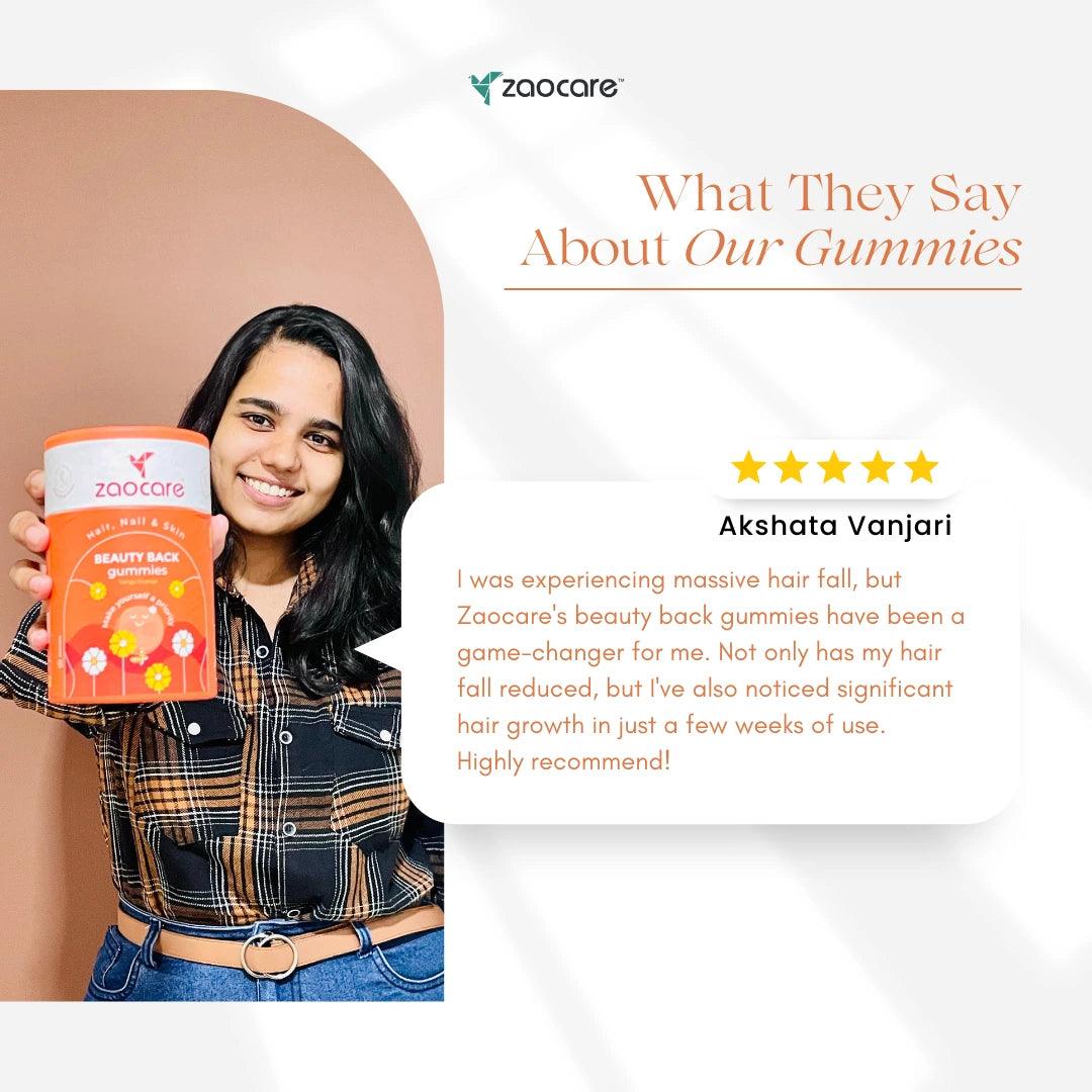 Customer Review for Zaocare Biotin Gummies For Hair and Skin