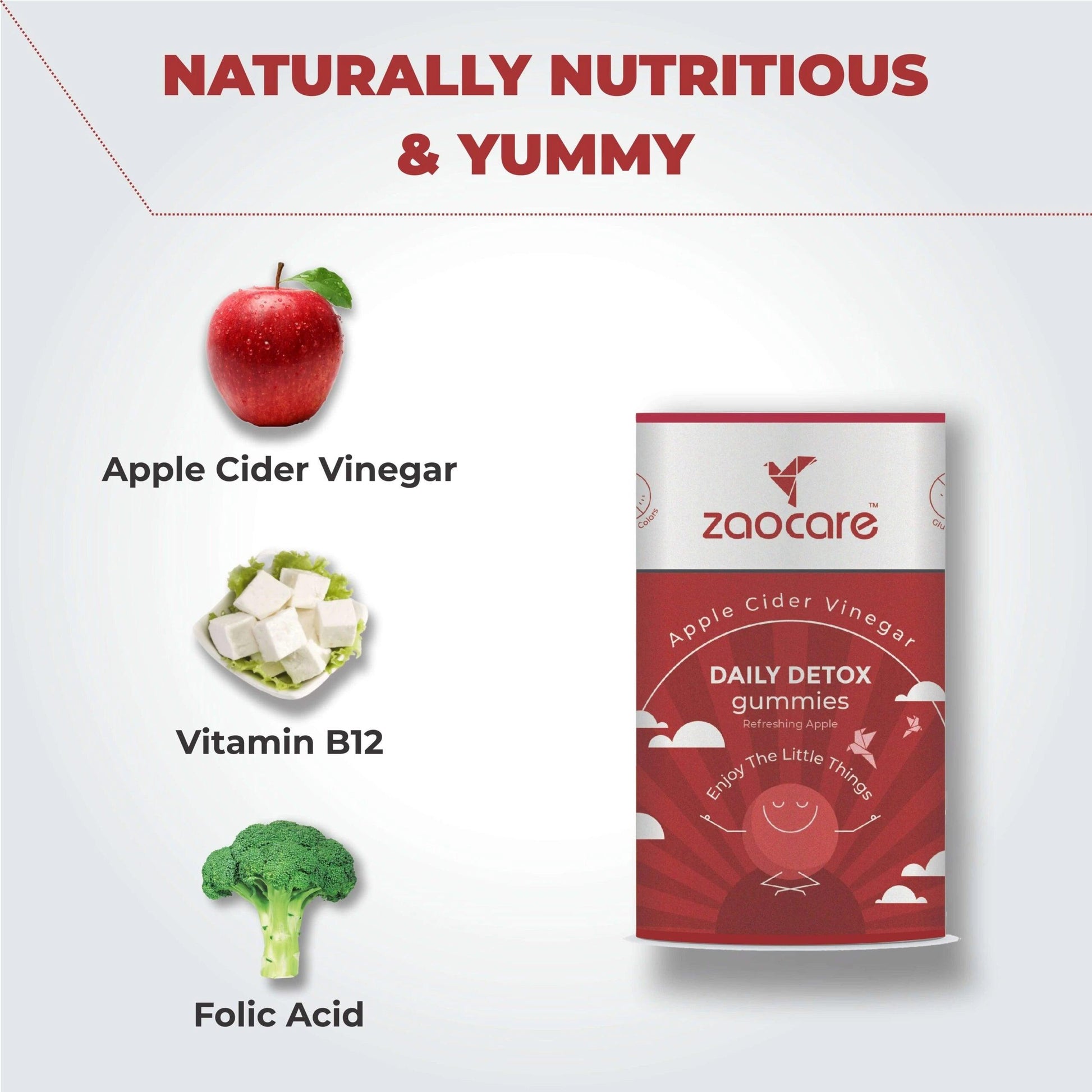 Ingredients of Zaocare Apple Cider Vinegar Gummies