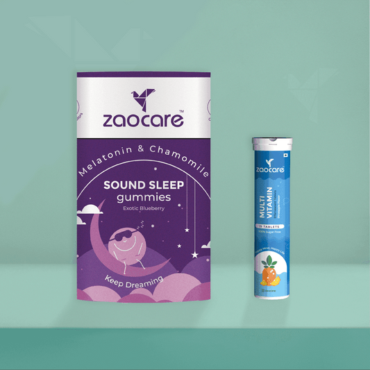 Zaocare Sound Sleep Gummies + Multivitamin Effervescent Combo - Zaocare