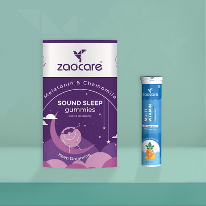 Zaocare Sound Sleep Gummies + Multivitamin Effervescent Combo