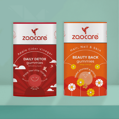 Zaocare Apple Cider + Gummies for hair & Skin Combo - Zaocare