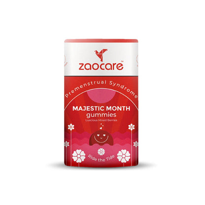 Pack of Zaocare Majestic Month Gummies for PMS Premenstrual Syndrome (Pack of 30 Gummies) Monthly pack